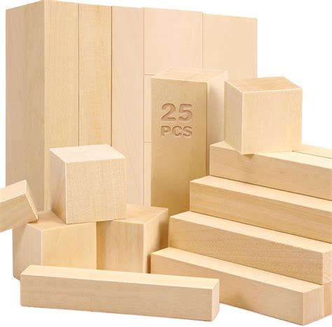 Amazon Vercraft Pcs Basswood Carving Blocks Set Whittling Wood