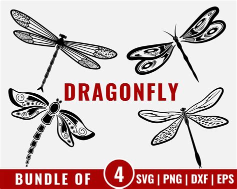 Dragonfly Svg Dragonflies Clipart Svg Files For Cricut Insect Cut