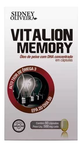 Suplemento En C Psulas Sidney Oliveira Vitalion Vitalion Memoria Dha En