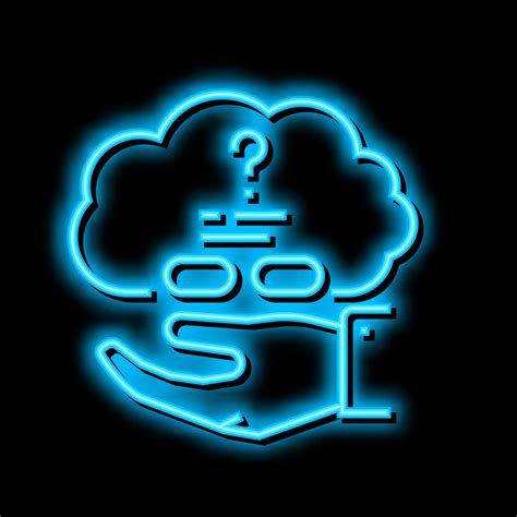 Decision Problem Neon Glow Icon Illustration 20583810 Vector Art At