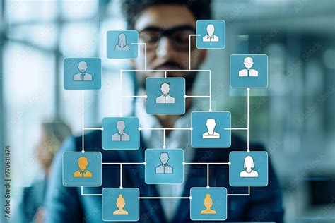 hierarchical organization chart illustrating company structure