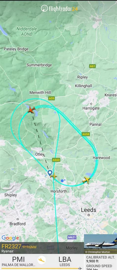 Leeds Bradford Airport planes seen flying in circles after reports ...