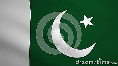 Pakistan Waving Flag Background Animation Looping Seamless D