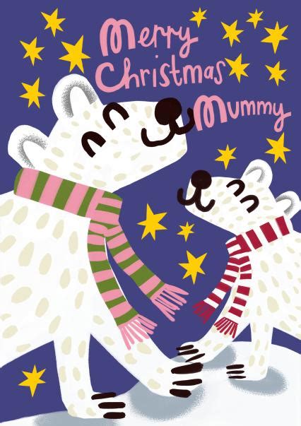 Cute Polar Bears For Mummy Merry Christmas Wishes Thortful