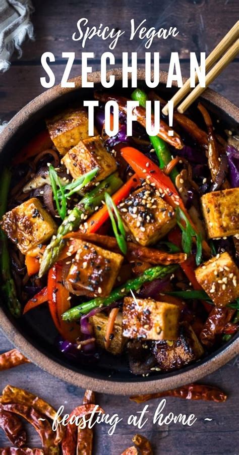 Szechuan Tofu And Veggies Recipe Veggie Stir Fry Vegetarian Recipes Szechuan Recipes