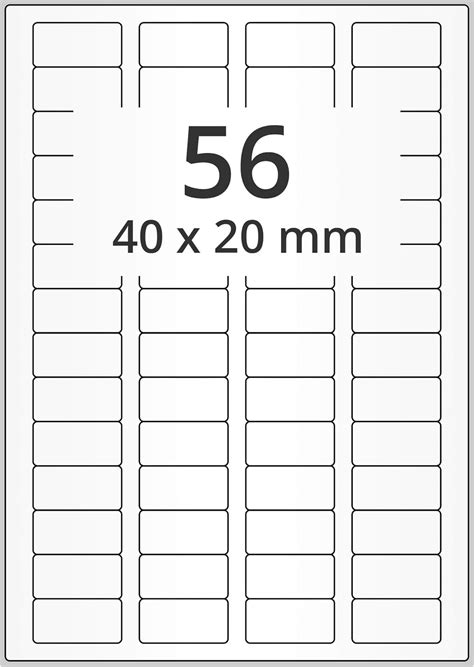 Labelident Laseretiketten Selbstklebend Auf Din A Bogen X Mm
