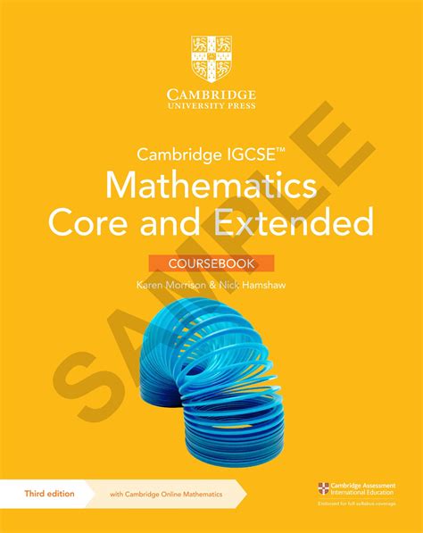 Cambridge Igsce Mathematics Core And Extended By Cambridge