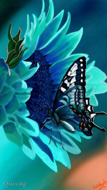 Teal Butterfly