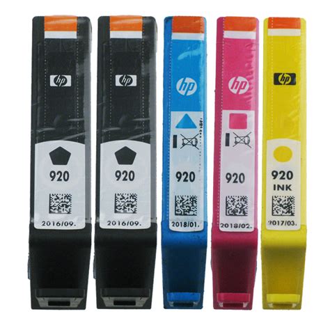 Genuine HP 920 Ink Cartridge 5 Pack 12349080