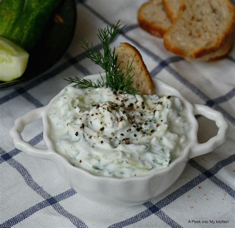 A Peek Into My Kitchen Greek Tzatziki Greek Yogurt Dip Day