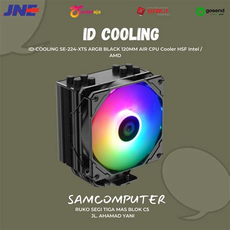 Jual Id Cooling Se Xts Argb Black Mm Air Cpu Cooler Shopee