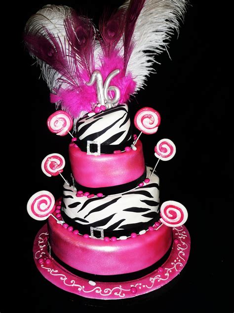 Baking With Roxanas Cakes Sweet 16 Candy And Zebra Theme