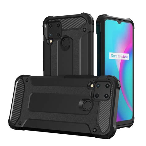 🥇carcasa Rugged Hybrid Armor Compatibila Cu Realme 9i 5g 10 5g Black