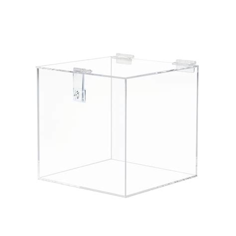 Clear Acrylic Box with Hasp Lock Hinged Lid - Custom Size – acrylicsheetsindia