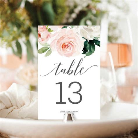 Prettiest Wedding Table Number Ideas Acrylic Paper Or Diy Template