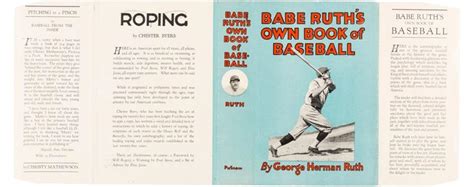 Babe Ruth S Own Book Of Baseball By Herman George Babe Ruth Fine