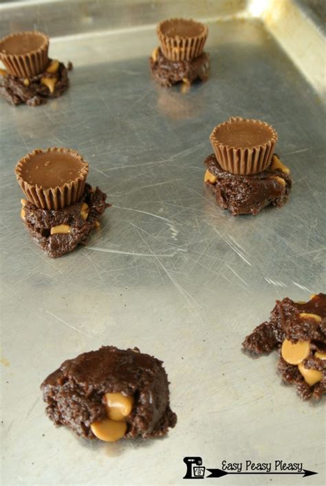 Chocolate Peanut Butter Cup Cookies Easy Peasy Pleasy