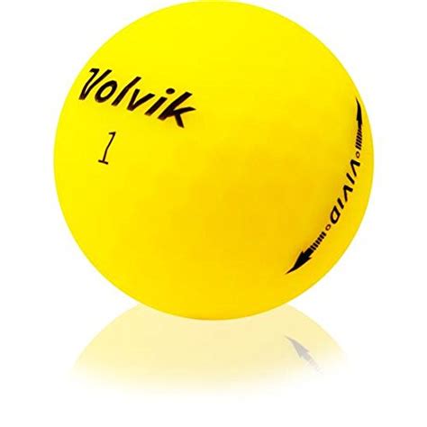 Volvik Vivid Matte Yellow Golf Balls