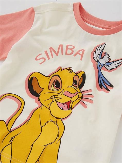 Disney The Lion King Disney Lion King Simba Short Sleeve Pyjamas Pink Uk