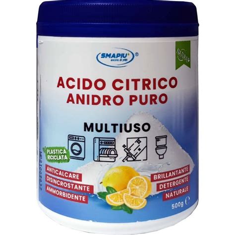 Acido Citrico Puro Flacone 500gr