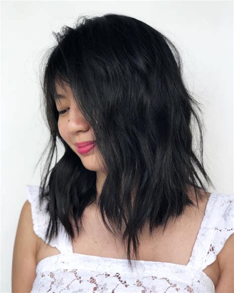 40 Medium Length Hairstyles For Thick Hair ⋆ Palau Oceans