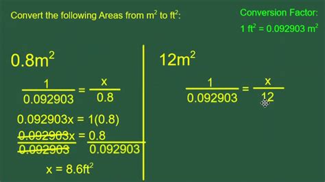 Convert Square Meters To Square Feet Youtube