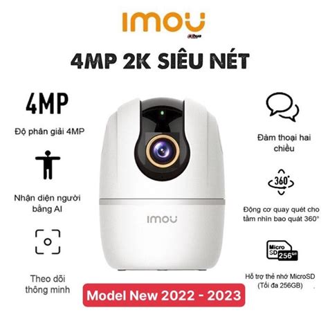 Camera WIFI trong nhà xoay 360 độ IMOU RANGER 2C TA22CP 2MP TA42P 4MP