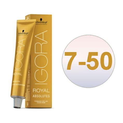 Schwarzkopf Igora Absolutes 7 50 Medium Blonde Gold Natural Direct