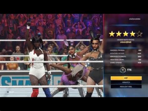 WWE 2K23 8 Woman Tag Team Match SmackDown May 3 2024 YouTube