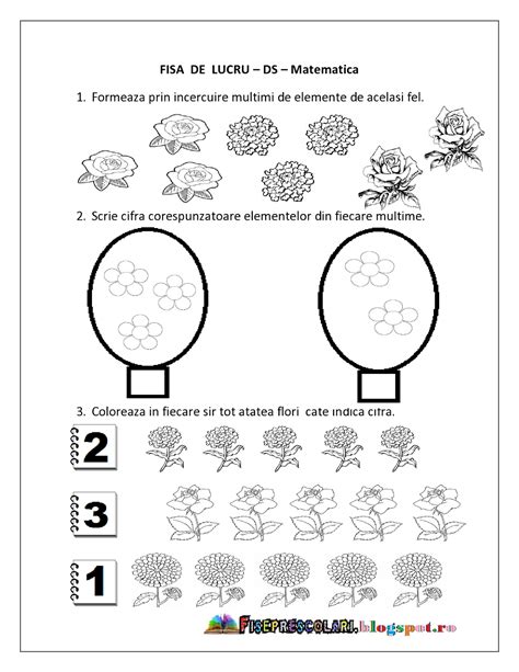 Details Of Fise De Lucru Cu Flori De Toamna Ds Matematica Fise De Lucru