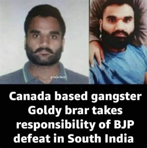 Goldy Brar Takes Responsibility For X Goldy Brar Takes Responsibility