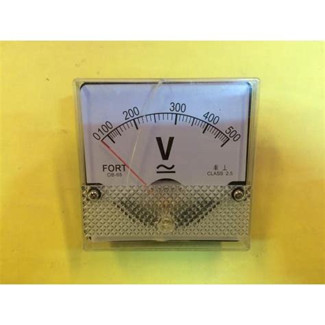 Jual Voltmeter Voltmeter Analog 0 500v Ob 65 Shopee Indonesia