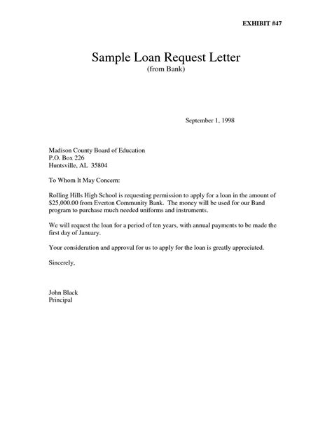 Loan Request Letter Template As You May Know I Have Been A Dedicated