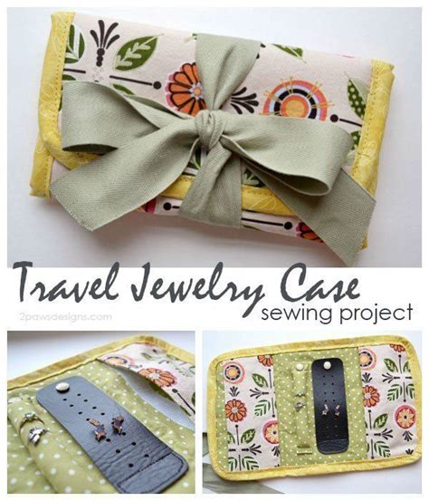 Travel Jewelry Case Sewing Project Perfect Gift Idea For The