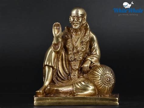 Shirdi Sai Baba Brass Statue Religious Strength Sculpture Idol Etsy