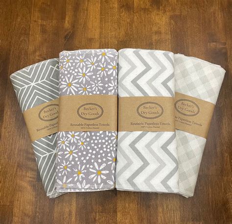 Reusable Paperless Cloth Towels, Eco Friendly Kitchen, Paper Towel Replacement, Zero Waste ...