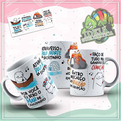 Caneca Personalizada Flork Por Voce Eu Bebo O Mar De Canudinho Shopee