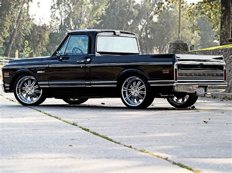 1971 Chevy C10 Cheyenne Black With Wood Hot Rod Network