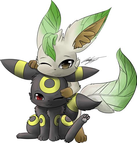 Umbreon And Leafeon By Therealphoenix On Deviantart