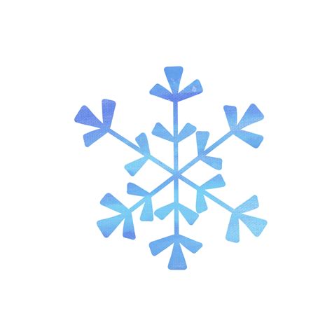 Floco De Neve Aquarela Azul Png