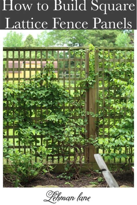 Diy How To Build A Beautiful Square Lattice Fence Panels For Privacy In 4 Easy Steps Artofit