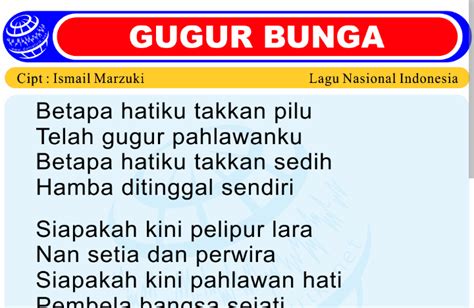 Lirik Lagu Gugur Bunga Pahlawanku, Sejarah & Maknanya