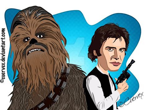 Chewie and Han Solo by Cuervex on DeviantArt