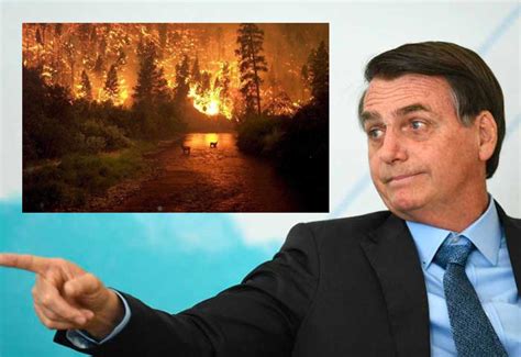 Presidente De Brasil Jair Bolsonaro Minimiza Dantescos Incendios Forestales Que Consumen