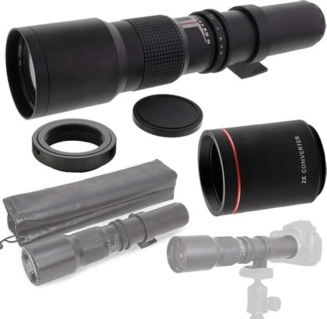 500mm W 2x 1000mm F 8 32 Hd Preset Telephoto Lens For