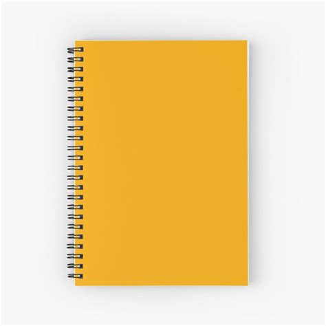 "Gold Yellow, Solid Yellow" Spiral Notebook for Sale by Gsallicat ...