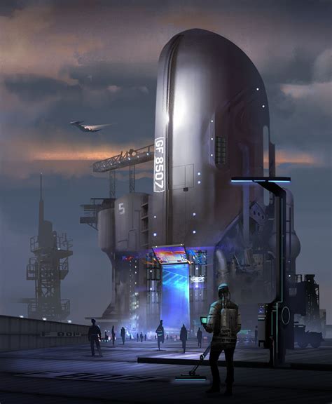 Futuristic Buildings Art