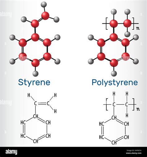 Estireno molecular Imágenes vectoriales de stock Alamy