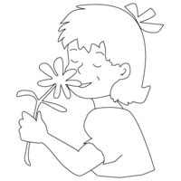 Olfato Sentido Colorir Tudodesenhos Imprimir Sketch Coloring Page