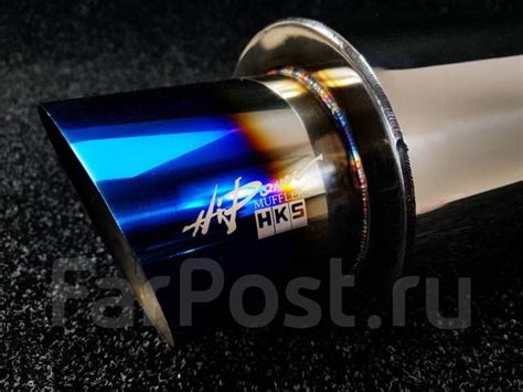 Бочка HKS style Titanium 76мм - Универсальный глушитель прямоточный ...
